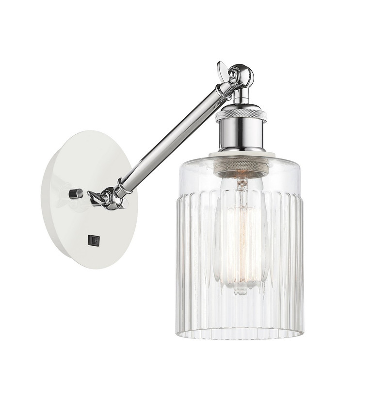Innovations - 317-1W-WPC-G342 - One Light Wall Sconce - Ballston - White Polished Chrome