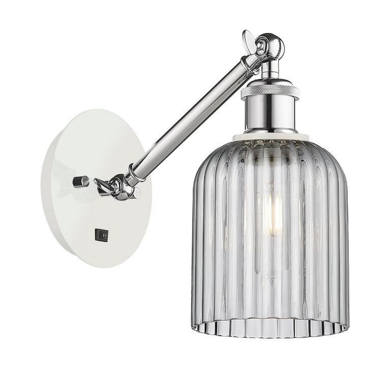 Innovations - 317-1W-WPC-G559-5SM - One Light Wall Sconce - Ballston - White Polished Chrome