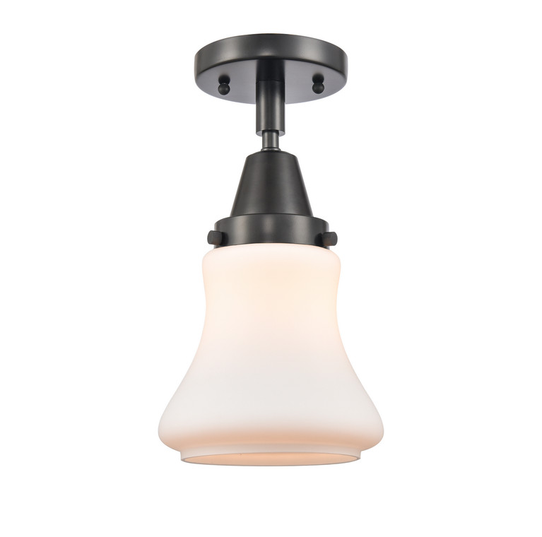 Innovations - 447-1C-BK-G191-LED - LED Flush Mount - Caden - Matte Black