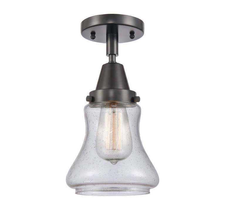 Innovations - 447-1C-BK-G194-LED - LED Flush Mount - Caden - Matte Black