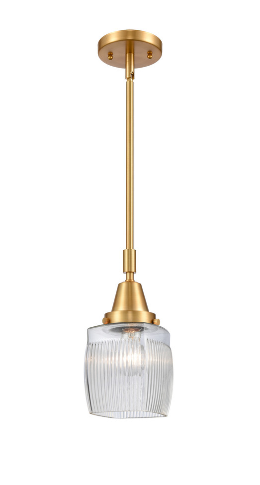 Innovations - 447-1S-SG-G302-LED - LED Mini Pendant - Caden - Satin Gold