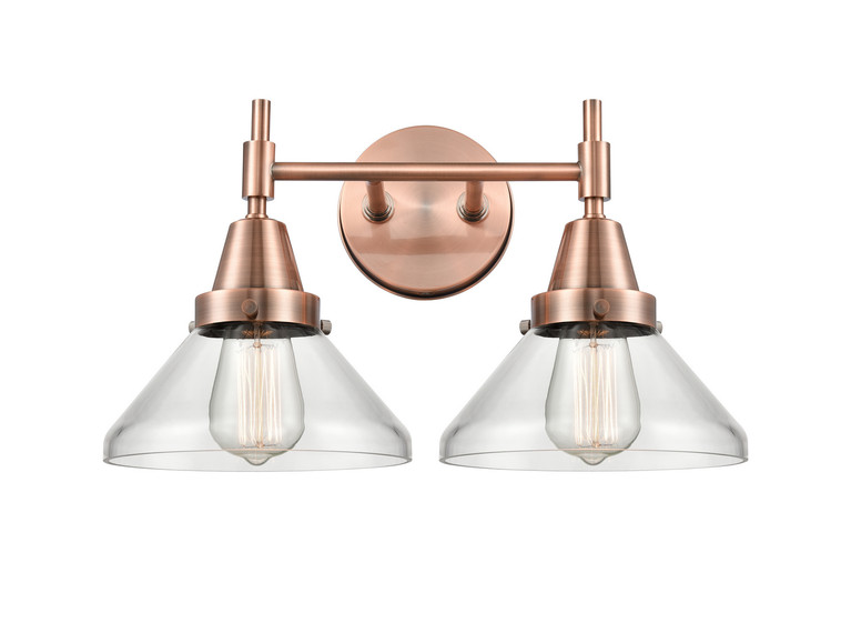 Innovations - 447-2W-AC-G4472 - Two Light Bath Vanity - Caden - Antique Copper