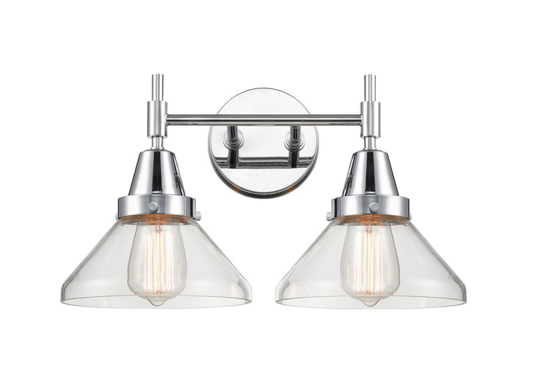 Innovations - 447-2W-PC-CL-LED - LED Bath Vanity - Caden - Polished Chrome