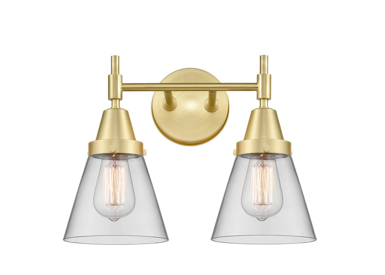Innovations - 447-2W-SB-G62 - Two Light Bath Vanity - Satin Brass