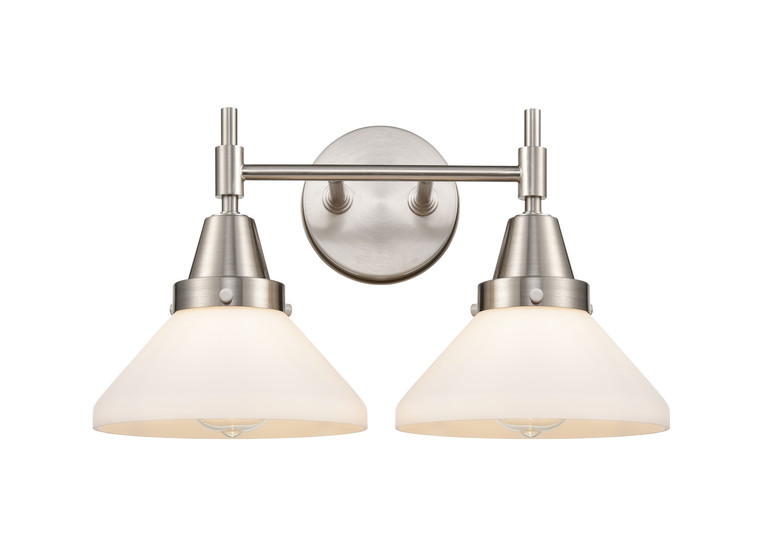 Innovations - 447-2W-SN-W-LED - LED Bath Vanity - Caden - Satin Nickel
