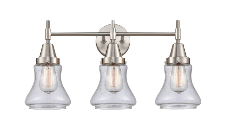 Innovations - 447-3W-SN-G194 - Three Light Bath Vanity - Caden - Satin Nickel