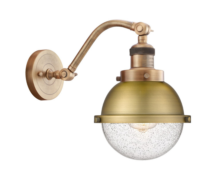 Innovations - 515-1W-BB-HFS-64-BB - One Light Wall Sconce - Franklin Restoration - Brushed Brass
