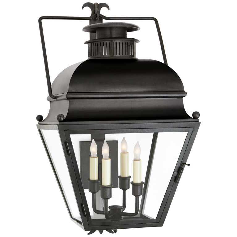 Visual Comfort Signature - CHO 2216AI-CG - Four Light Wall Lantern - Holborn - Aged Iron