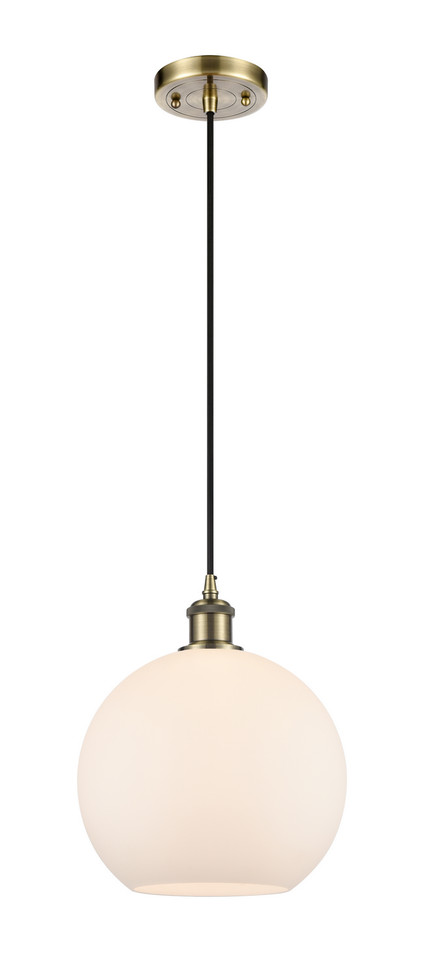 manufacturer_finish:Antique Brass|manufacturer_glass:Cased Matte White Athens|light_output:220.00lm|color_temperature:2200K|cri:99