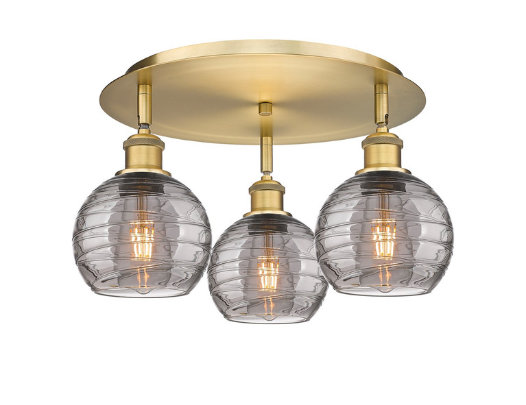 manufacturer_finish:Brushed Brass|manufacturer_glass:Light Smoke Athens Deco Swirl|light_output:220.00lm|color_temperature:2200K|cri:99