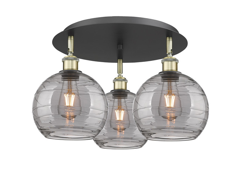 manufacturer_finish:Black Antique Brass|manufacturer_glass:Light Smoke Athens Deco Swirl|light_output:220.00lm|color_temperature:2200K|cri:99