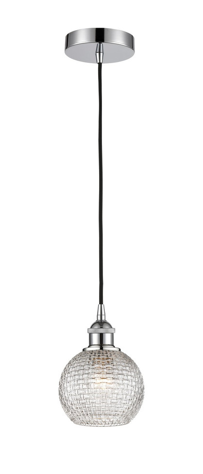 manufacturer_finish:Polished Chrome|manufacturer_glass:Clear Basket Weave Athens|light_output:220.00lm|color_temperature:2200K|cri:99