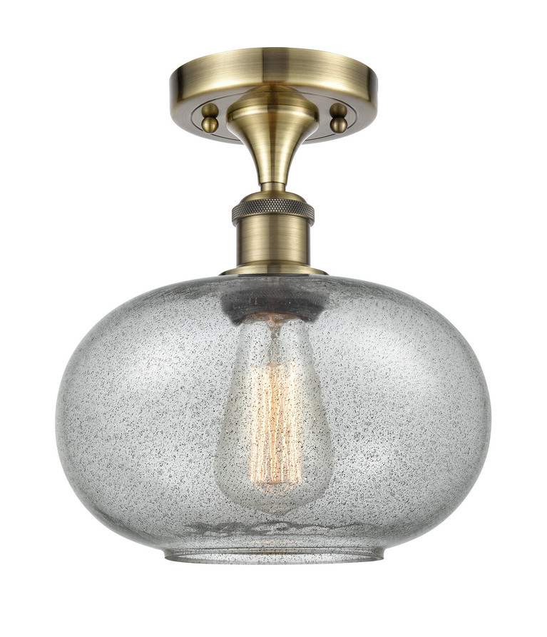 Innovations - 516-1C-AB-G247-LED - LED Semi-Flush Mount - Ballston - Antique Brass