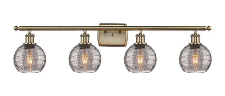 manufacturer_finish:Antique Brass|manufacturer_glass:Light Smoke Athens Deco Swirl|light_output:220.00lm|color_temperature:2200K|cri:99