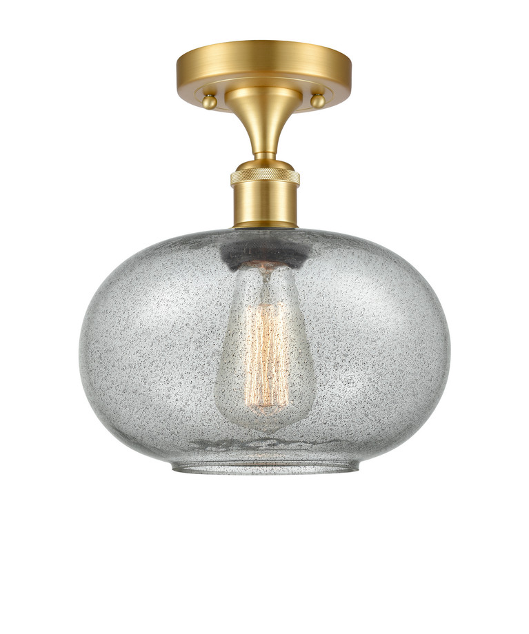 Innovations - 516-1C-SG-G247-LED - LED Semi-Flush Mount - Ballston - Satin Gold