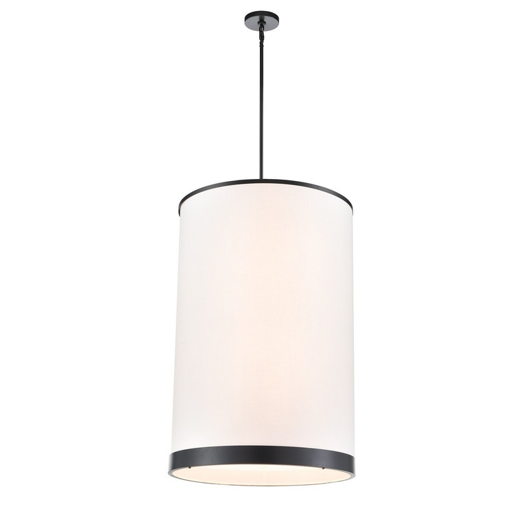 Artcraft - AC12166BK - Eight Light Chandelier - High Street - Black