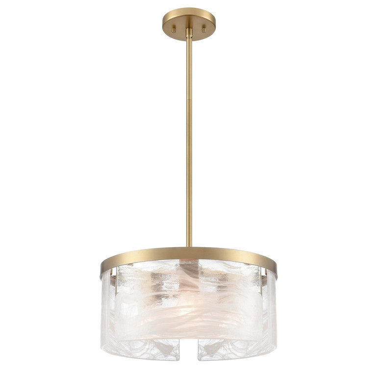 Artcraft - AC12171BR - Three Light Pendant - Skye - Brass