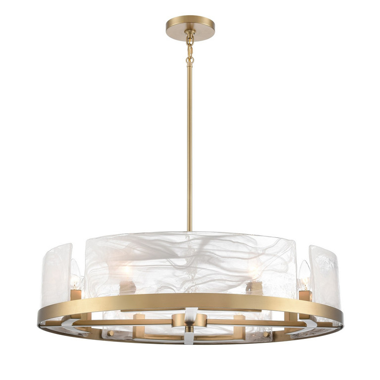 Artcraft - AC12178BR - Eight Light Chandelier - Skye - Brass