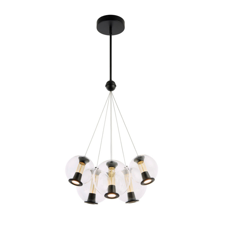Artcraft - AC6846BK - LED Chandelier - Arlo - Black