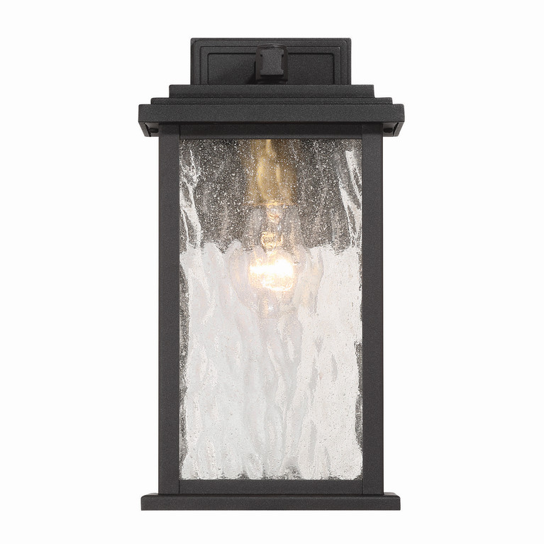 Artcraft - AC9270BK - One Light Outdoor Wall Sconce - Estate - Black Brass