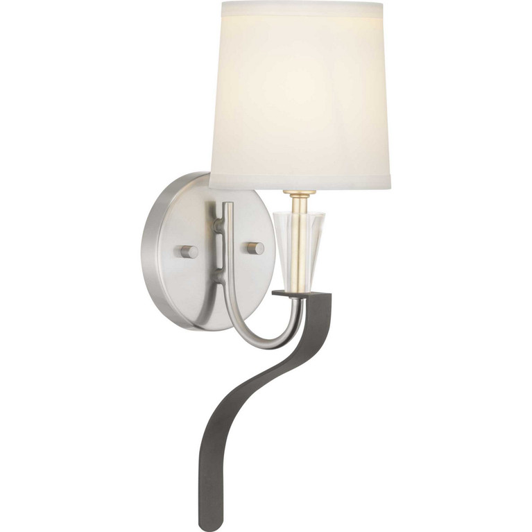 Progress Lighting - P710046-009 - One Light Wall Bracket - Nealy - Brushed Nickel