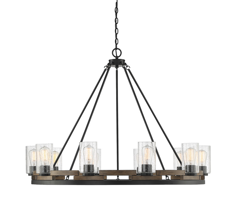 Savoy House - L1-7602-10-185 - Ten Light Chandelier - Lynwood - Lodge
