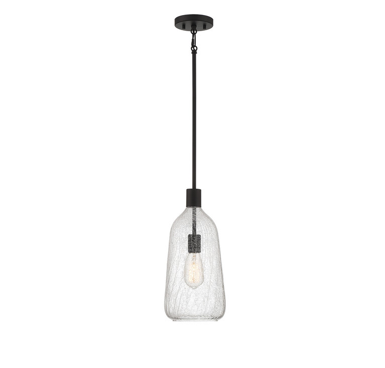 Savoy House - L7-4801-1-89 - One Light Pendant - Adair - Matte Black
