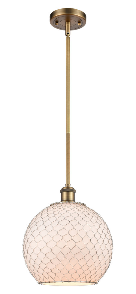 Innovations - 516-1S-BB-G121-10CSN - One Light Pendant - Ballston - Brushed Brass