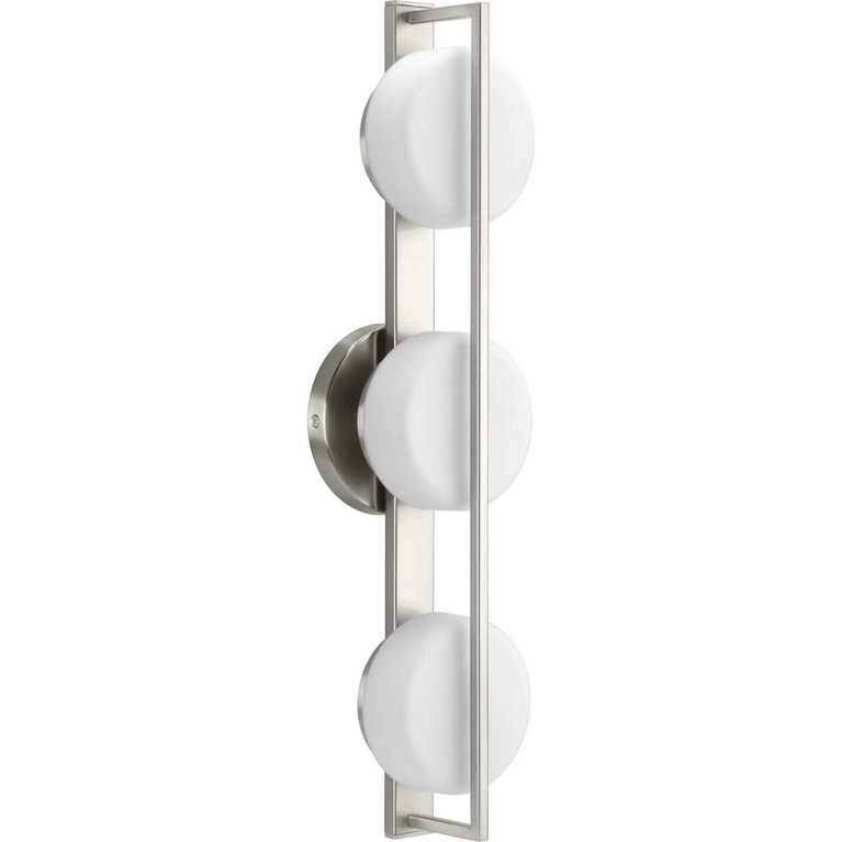 Progress Lighting - P300065-009-30 - Three Light Bath - Volo - Brushed Nickel