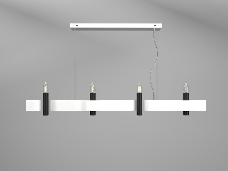 Accord Lighting - 1523.47 - Four Light Pendant - Flow - Organic White
