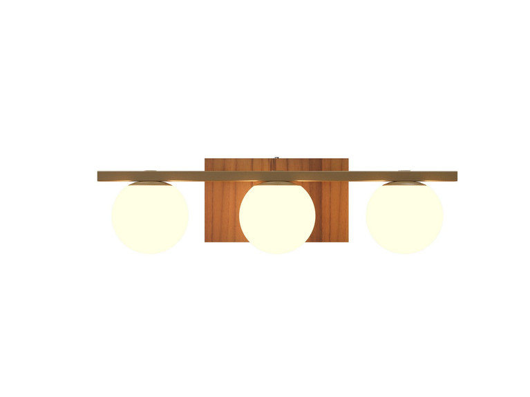Accord Lighting - 4207.12 - Three Light Wall Lamp - Clean - Teak