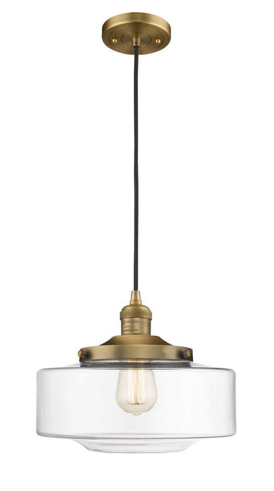 Innovations - 201C-BB-G692-12-LED - LED Mini Pendant - Franklin Restoration - Brushed Brass