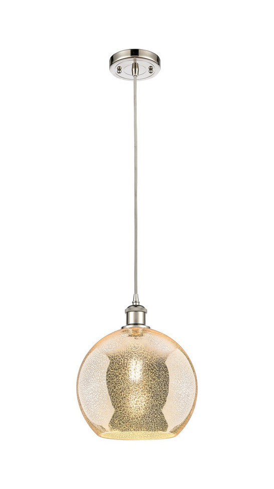 Innovations - 516-1P-PN-G128-10 - One Light Mini Pendant - Ballston - Polished Nickel