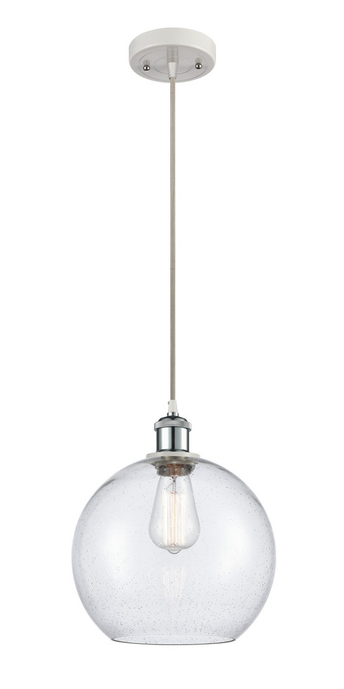 Innovations - 516-1P-WPC-G124-10-LED - LED Mini Pendant - Ballston - White Polished Chrome