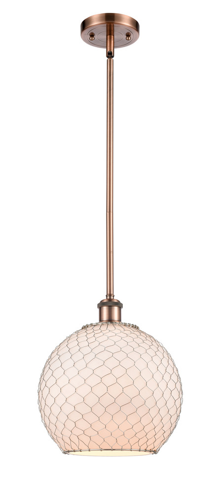 Innovations - 516-1S-AC-G121-10CSN - One Light Pendant - Ballston - Antique Copper