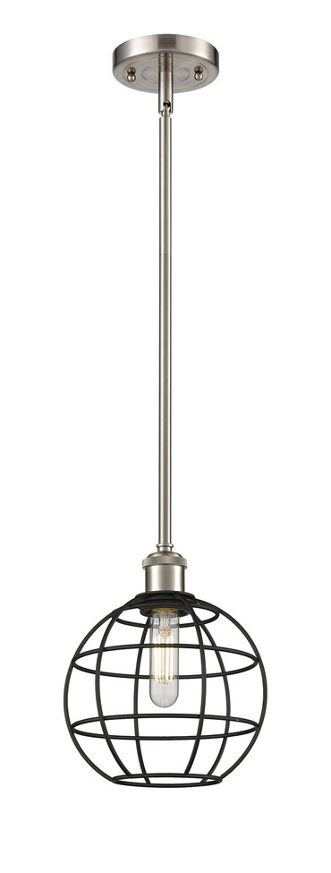 Innovations - 516-1S-SN-CE-8-BK - LED Pendant - Ballston - Satin Nickel