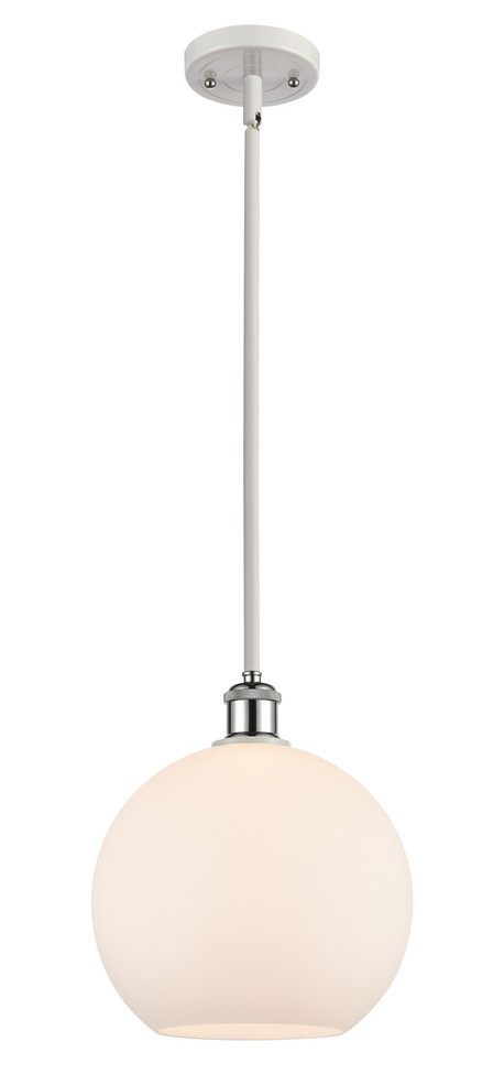 Innovations - 516-1S-WPC-G121-10 - One Light Mini Pendant - Ballston - White Polished Chrome