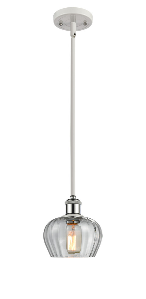 Innovations - 516-1S-WPC-G92 - One Light Mini Pendant - Ballston - White Polished Chrome