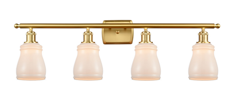 Innovations - 516-4W-SG-G391 - Four Light Bath Vanity - Ballston - Satin Gold