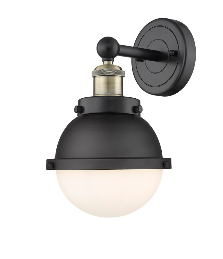 Innovations - 616-1W-BAB-HFS-61-BK - One Light Wall Sconce - Downtown Urban - Black Antique Brass