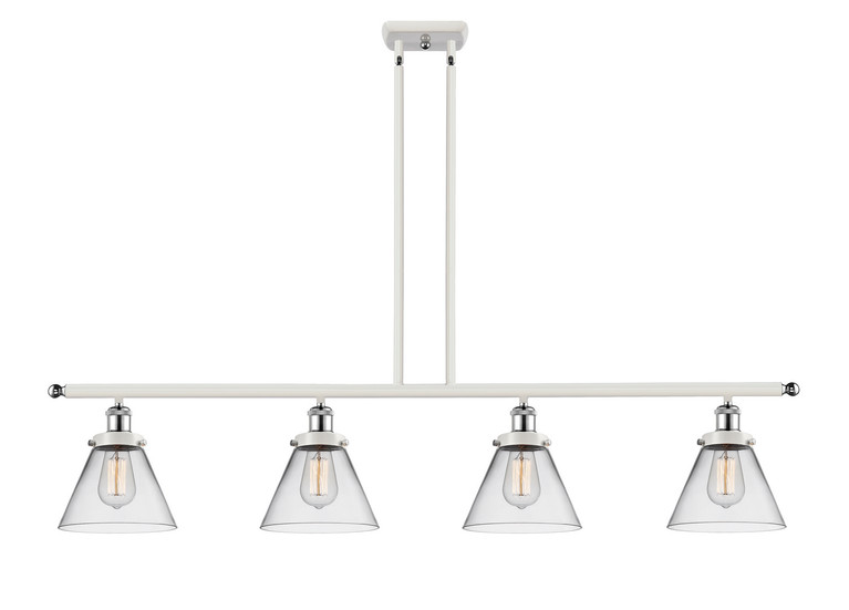 Innovations - 916-4I-WPC-G42-LED - LED Island Pendant - Ballston Urban - White Polished Chrome