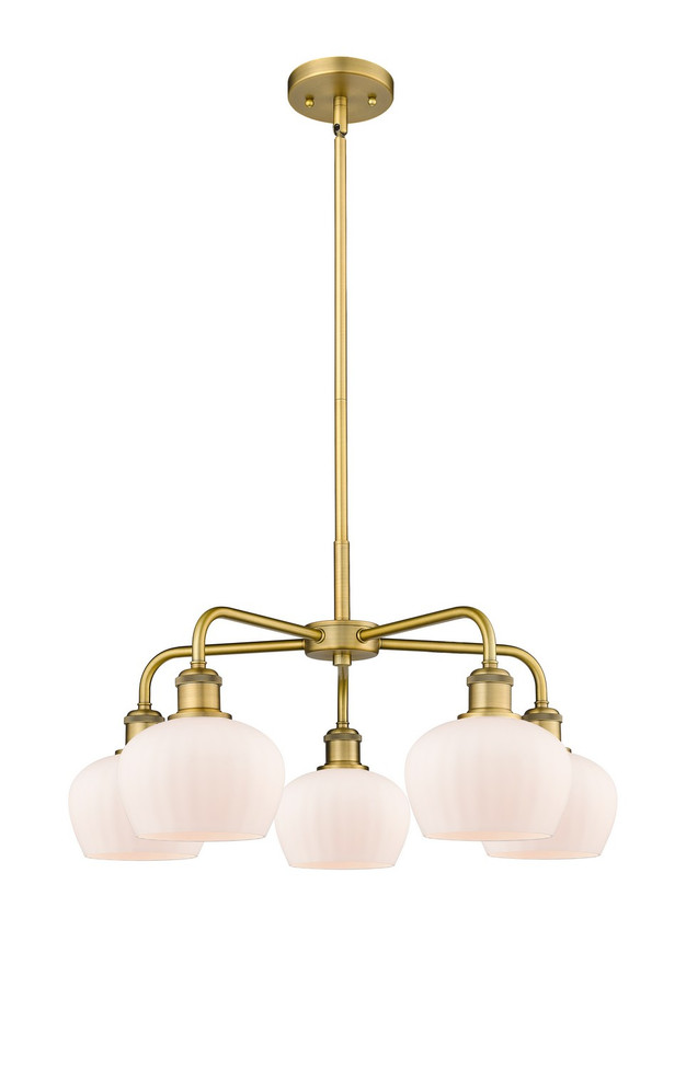Innovations - 516-5CR-BB-G91 - Five Light Chandelier - Ballston - Brushed Brass