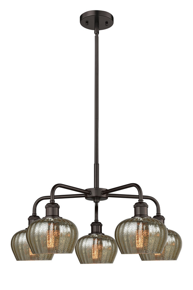 Innovations - 516-5CR-OB-G96 - Five Light Chandelier - Ballston - Oil Rubbed Bronze