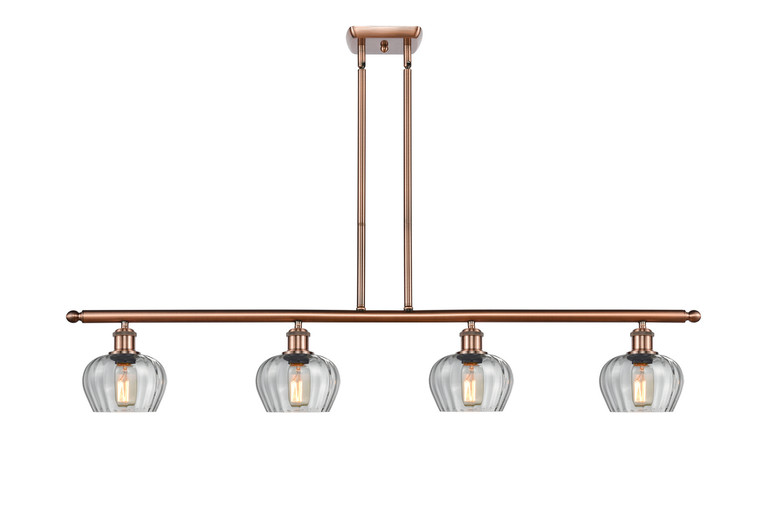 Innovations - 516-4I-AC-G92-LED - LED Island Pendant - Ballston - Antique Copper