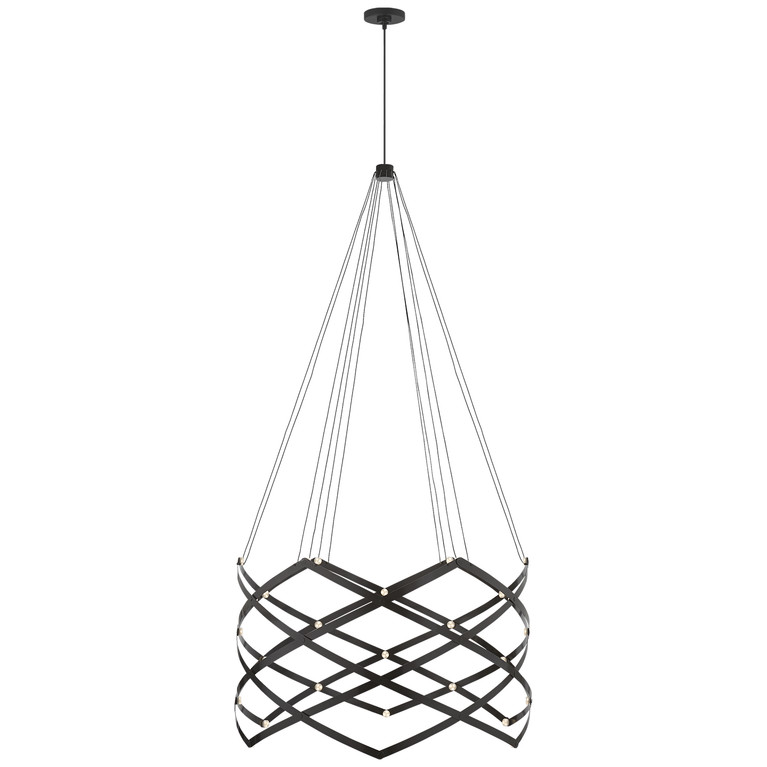 Visual Comfort Signature - PB 5111MBK - LED Chandelier - Interlace - Matte Black