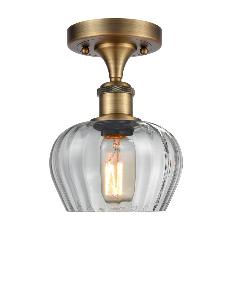 Innovations - 516-1C-BB-G92-LED - LED Semi-Flush Mount - Ballston - Brushed Brass