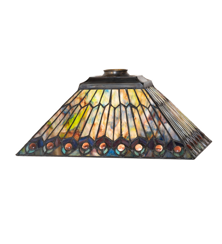 Meyda Tiffany - 251836 - Shade - Tiffany Jeweled Peacock