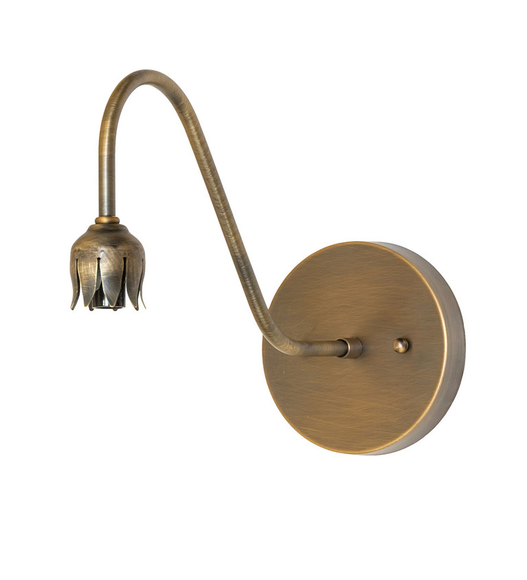 Meyda Tiffany - 287194 - One Light Wall Sconce Hardware - Tulip - Antique Brass