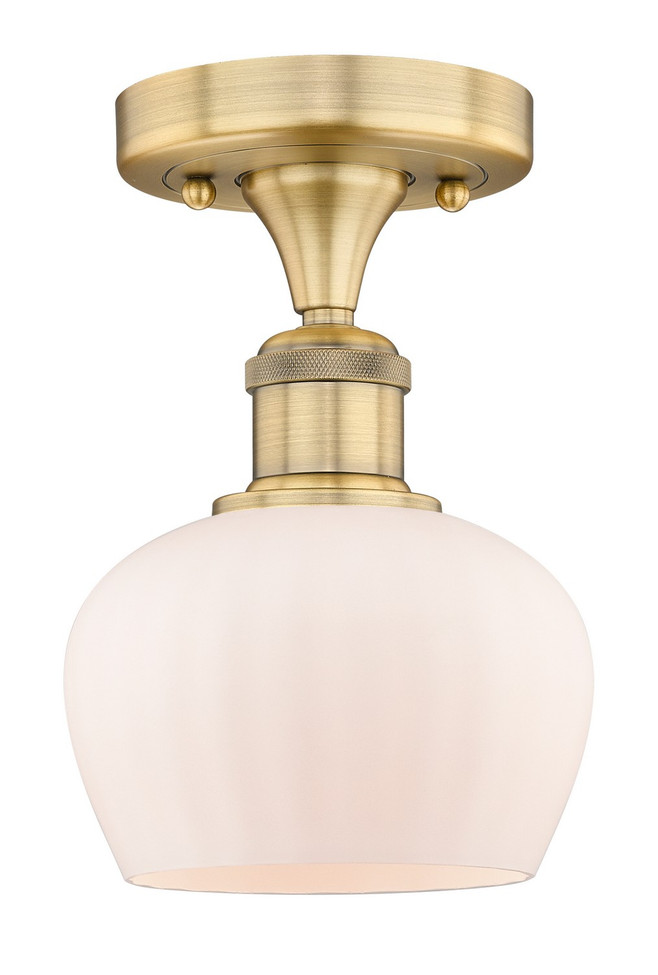 Innovations - 616-1F-BB-G91 - One Light Semi-Flush Mount - Edison - Brushed Brass