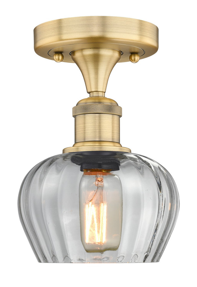 Innovations - 616-1F-BB-G92 - One Light Semi-Flush Mount - Edison - Brushed Brass